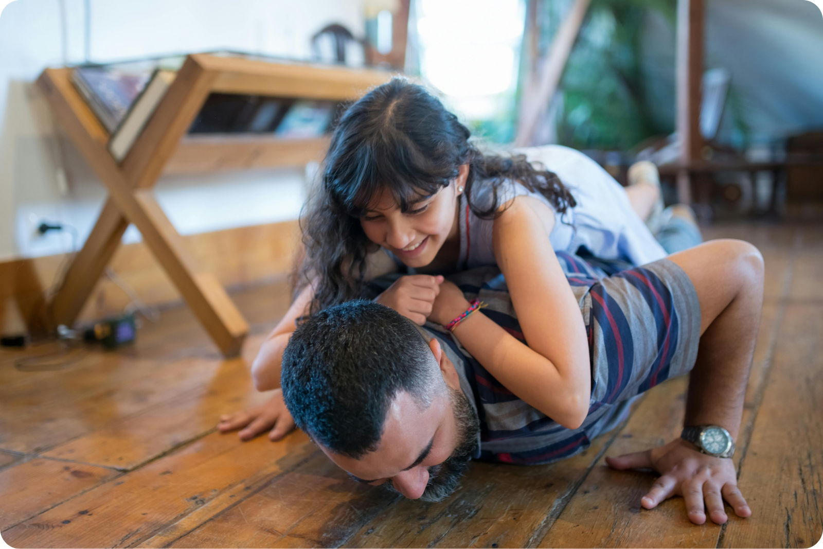 Because father’s strength is a daughter’s joy.